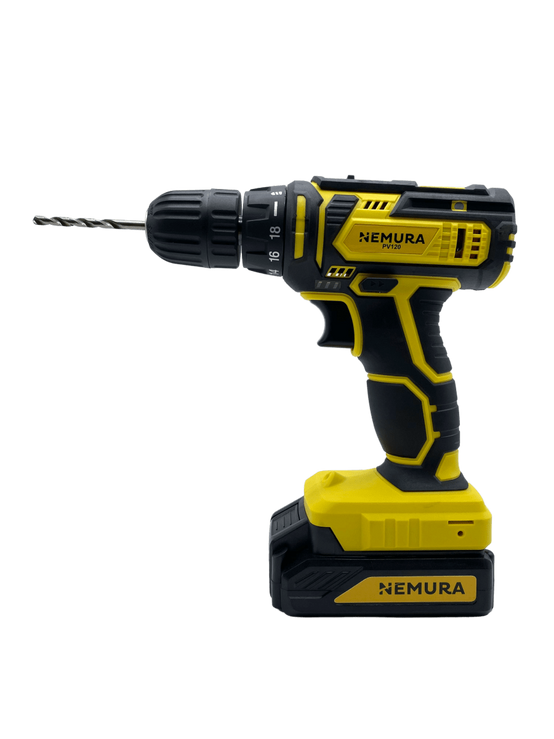 Nemura - Perceuse Visseuse 20V NEMURA + 2 Batteries 1,5 Ah + Chargeur rapide + Malette avec 54 Accessoires - Image 4