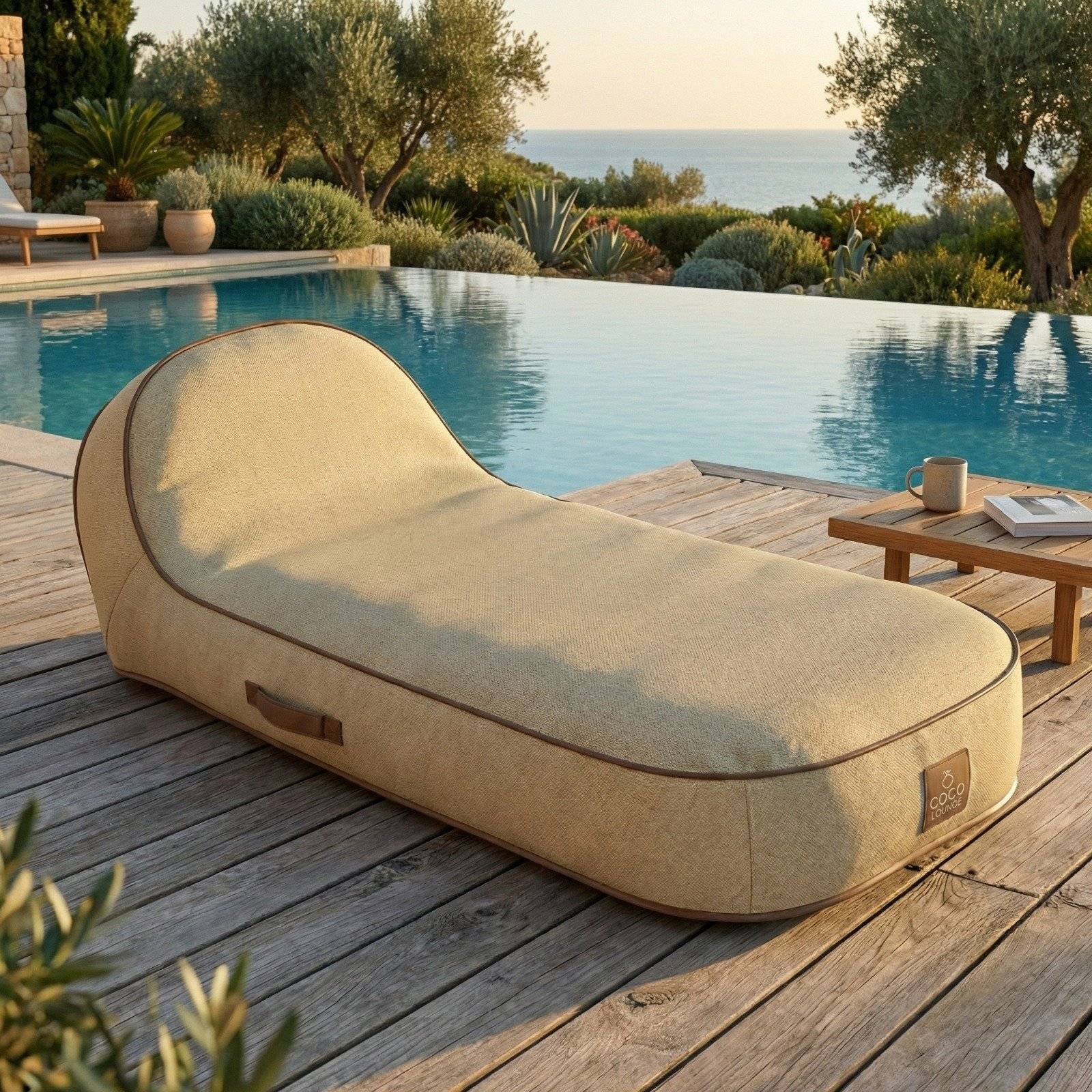 Coco Lounge - Coco Lounge Transat gonflable PALMA Collection - couleur toile de jute - Image 1