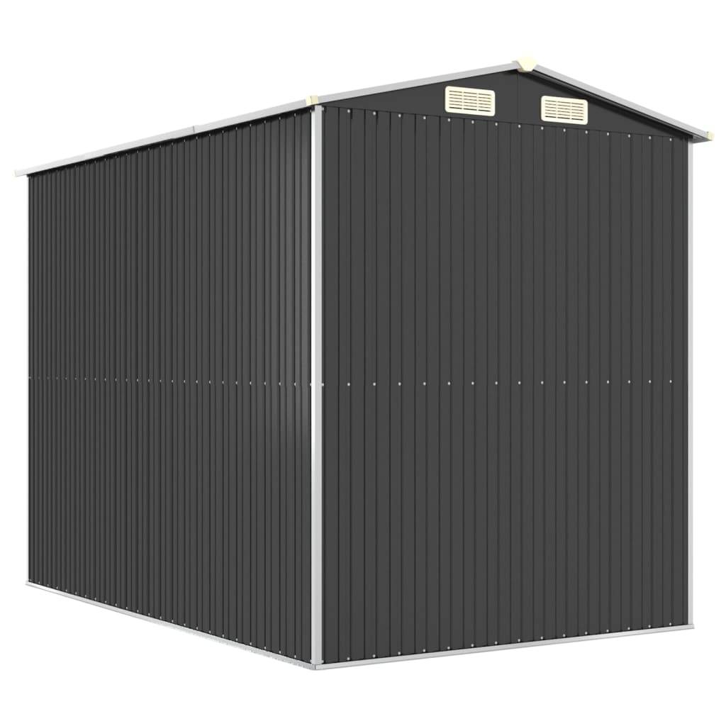 PANGIVO - Abri de jardin avec porte coulissante - Acier galvanisé anthracite - 192x274x223 cm - Surface au sol 5,26m² - PANGIVO - Image 5