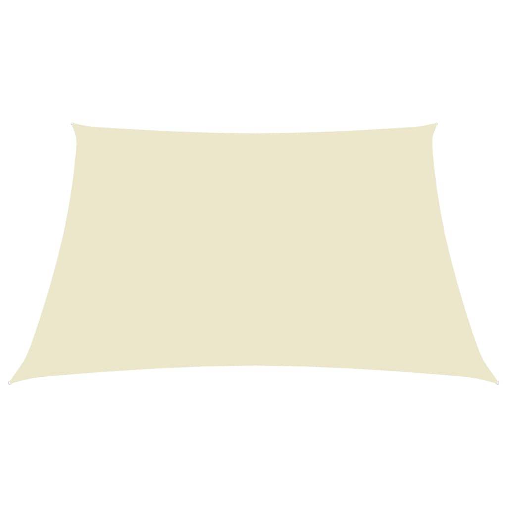 Helloshop26 - Voile toile d'ombrage parasol tissu oxford rectangulaire 2 x 3,5 m crème - Imagen 2