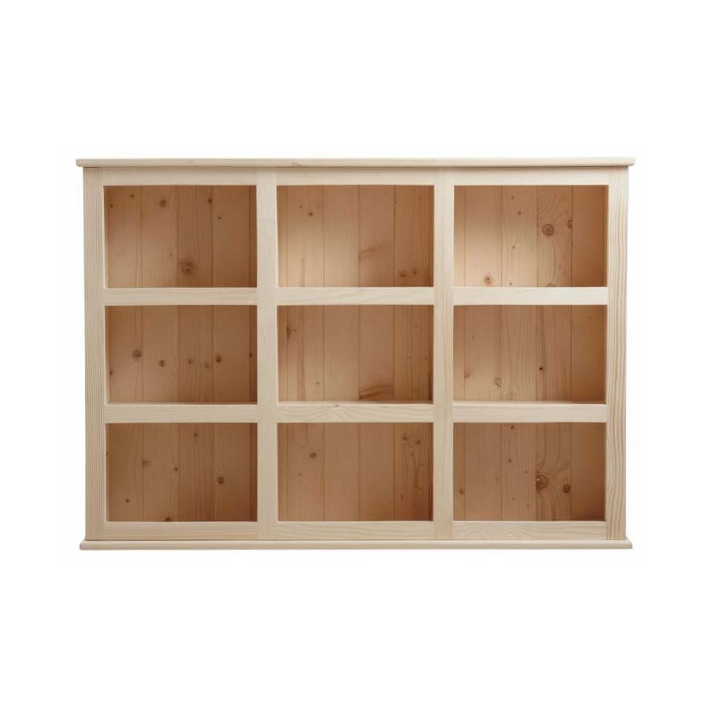 Aubry Gaspard - Bibliothèque en bois brut 9 cases - Imagen 4
