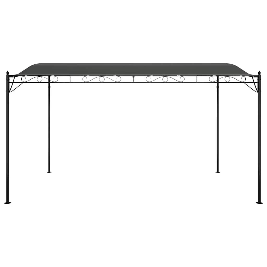 ComfortXL - Auvent de Porte Acier Toit Incurvé Design Moderne pour Extérieur Jardin Anthracite 4x3 m – ComfortXL Outdoor Living - Image 4