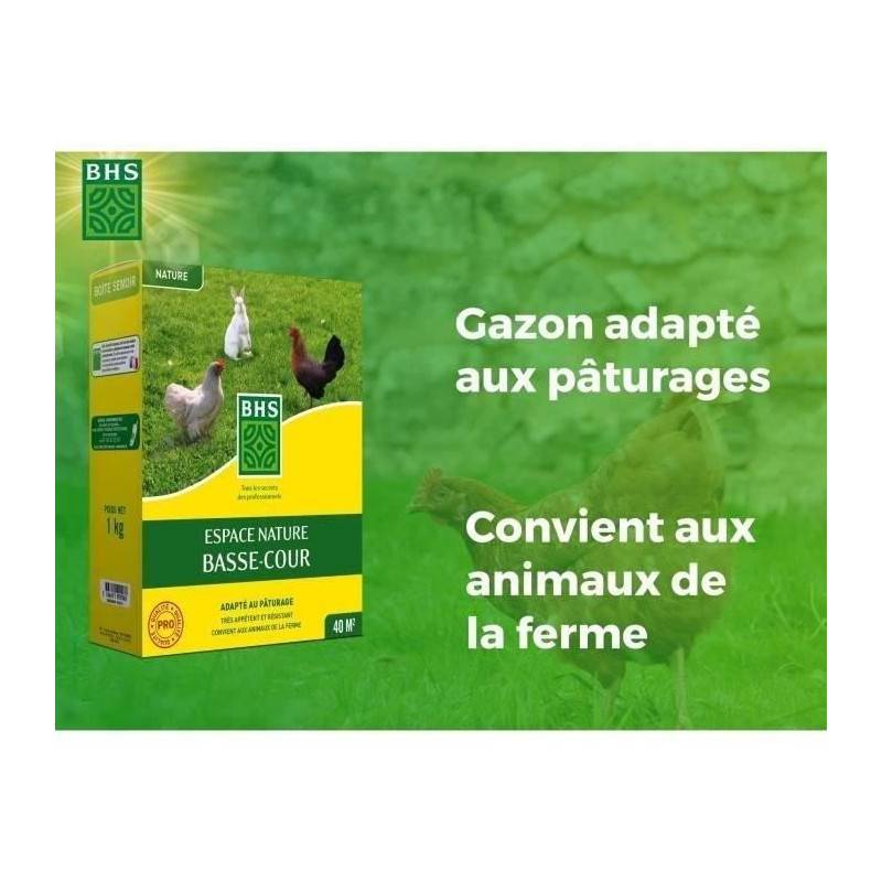 BHS - SEMENCES ESPACES NATURE BASSE-COUR 1KG - Image 3