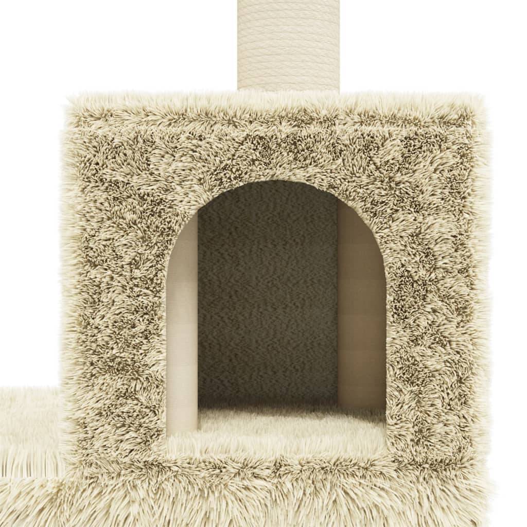 Vidaxl - Arbre à chat avec griffoirs en sisal Crème 188 cm vidaXL 171488 - Imagen 4