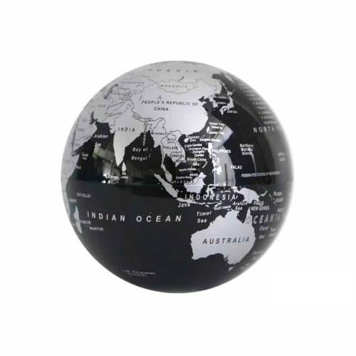 Globe Terre auto-rotatif Noir et Argent (diam 20 cm) MAGNETICLAND
