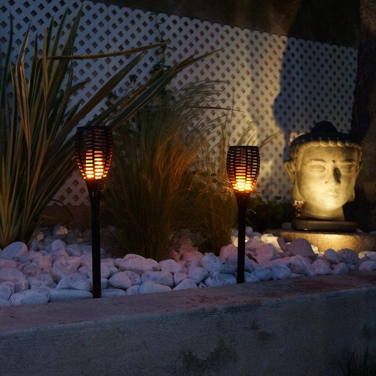 Lumisky - 2 mini torches effet flamme MINI MAITY SUN H70cm - Imagen 2