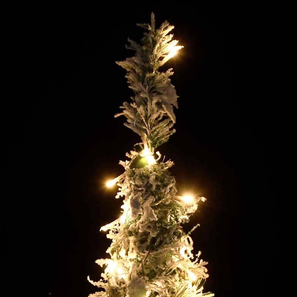 Sapin de Noël | Arbre de Noël artificiel escamotable avec neige floquée 150 LED Maison Chic - Image 3