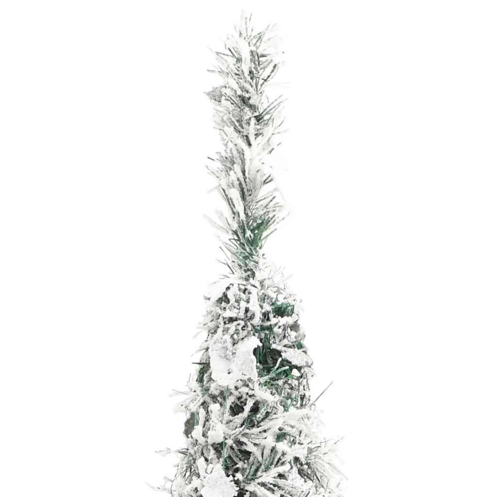Sapin de Noël | Arbre de Noël artificiel escamotable avec neige floquée 150 LED Maison Chic - Image 7