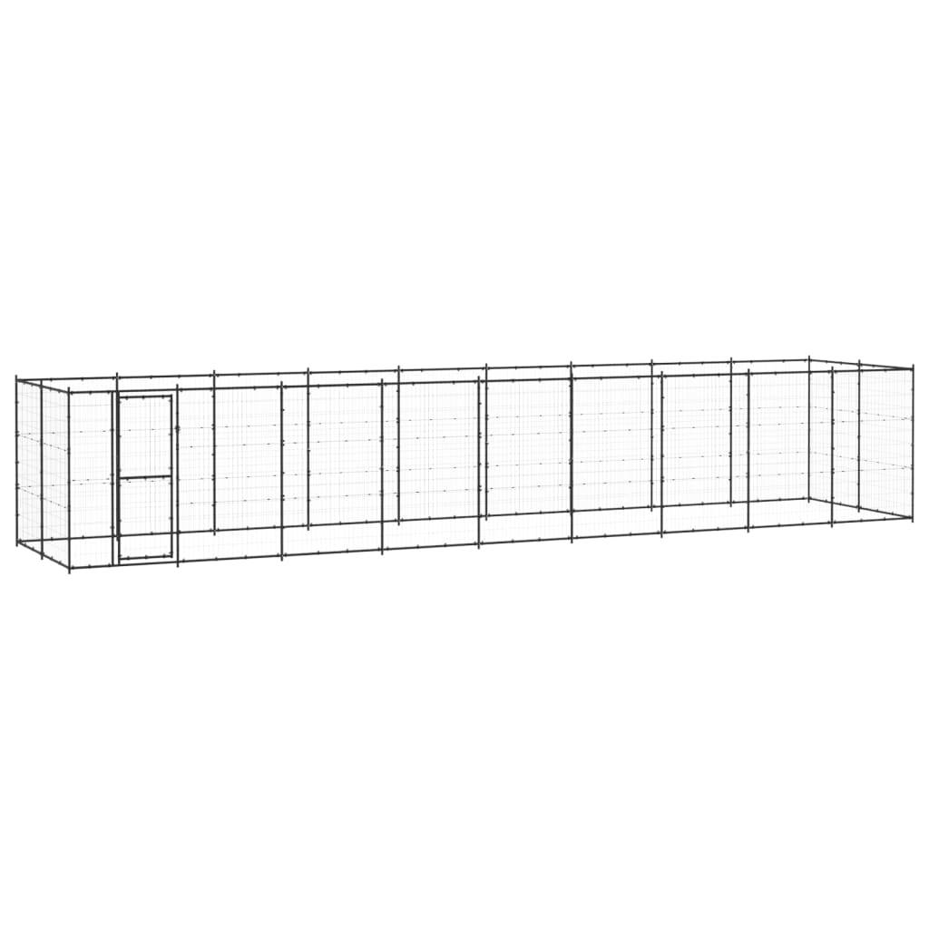 Vidaxl - Chenil d'extérieur pour chiens Acier 21,78 m² vidaXL 3082301 - Imagen 2