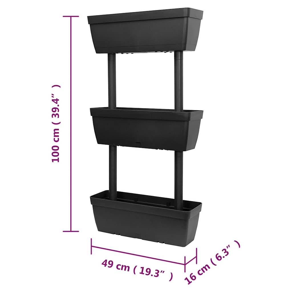 Vidaxl - Jardinières 6 pcs 100 cm Anthracite vidaXL 151823 - Image 9