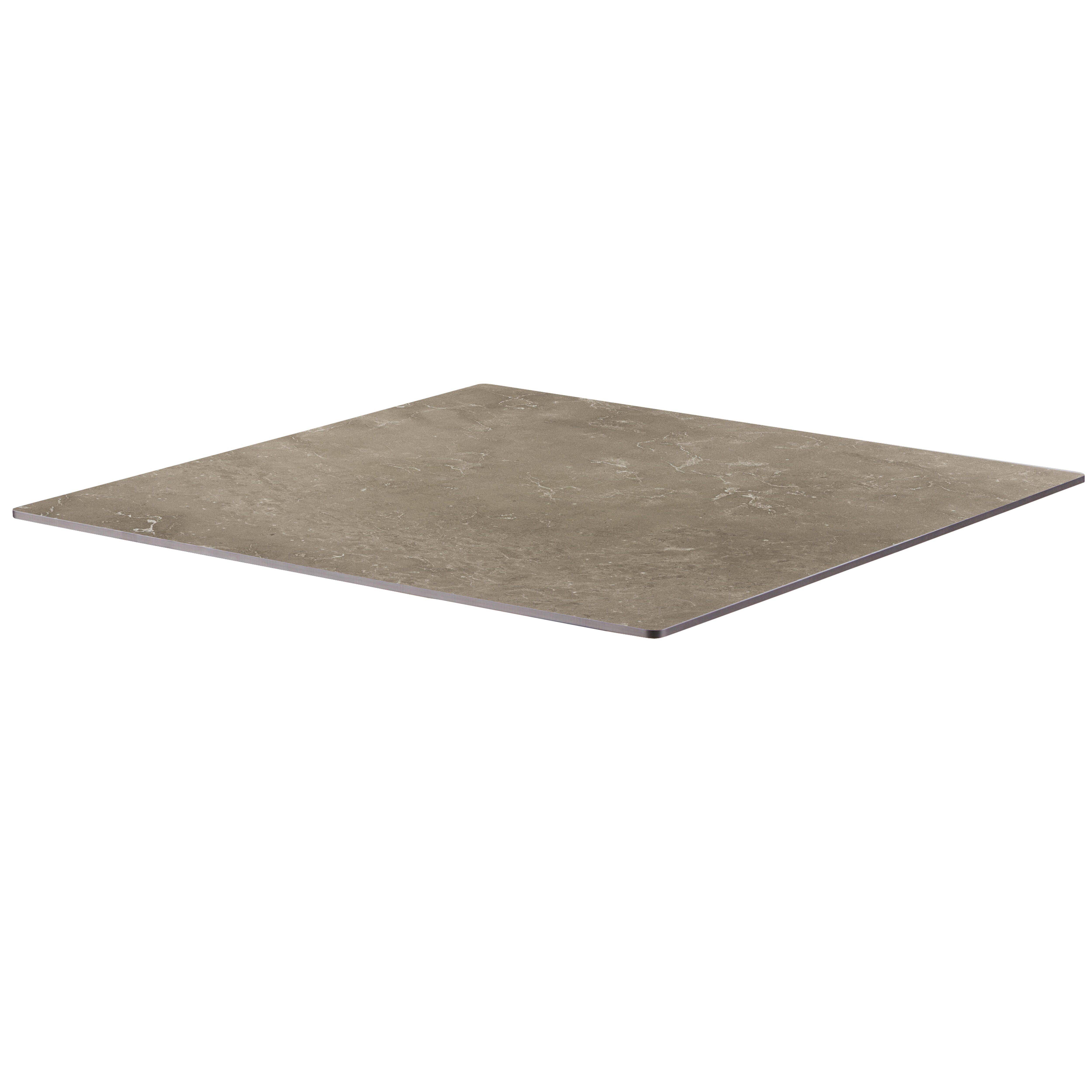 Oviala - Plateau de table stratifié 70x70 cm marbre beige  Opéra - Oviala - Imagen 1