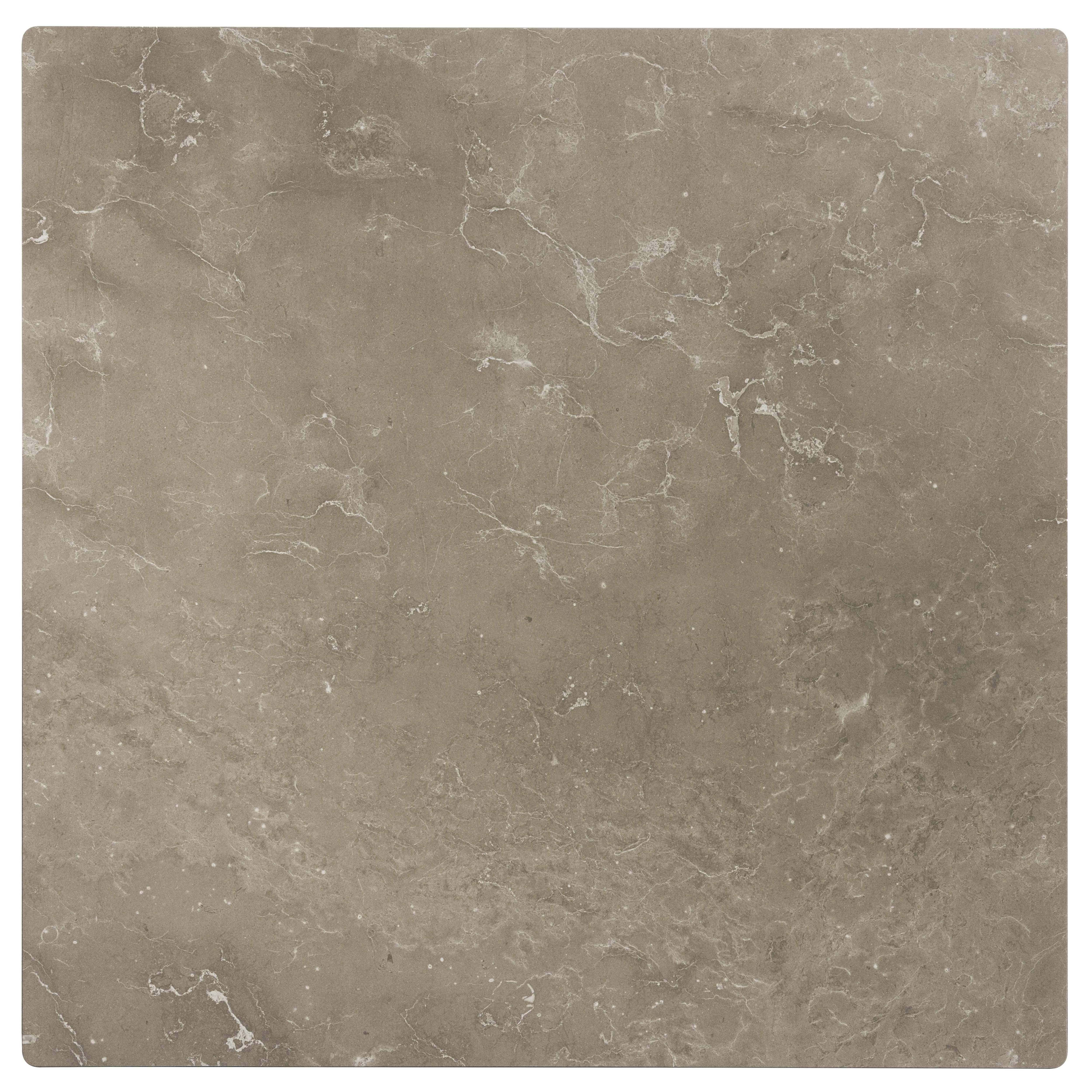 Oviala - Plateau de table stratifié 70x70 cm marbre beige Opéra - Oviala - Imagen 2