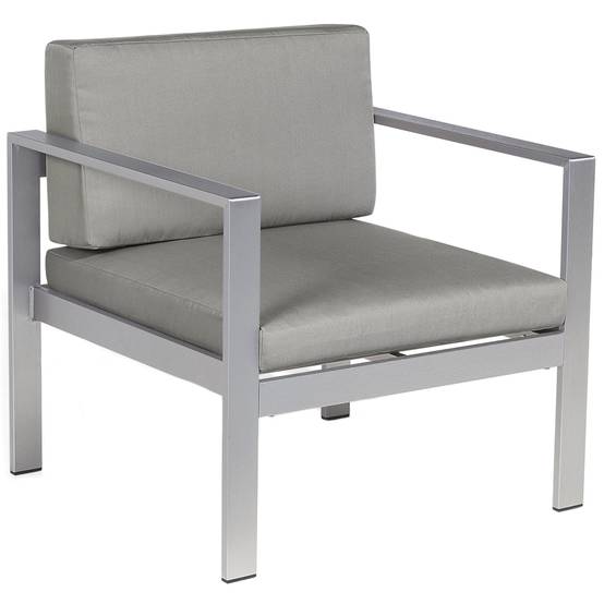 Beliani - Fauteuil Aluminium Gris foncé SALERNO - Beliani - Image 1