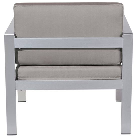 Beliani - Fauteuil Aluminium Gris foncé SALERNO - Beliani - Image 4