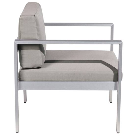 Beliani - Fauteuil Aluminium Gris foncé SALERNO - Beliani - Image 5