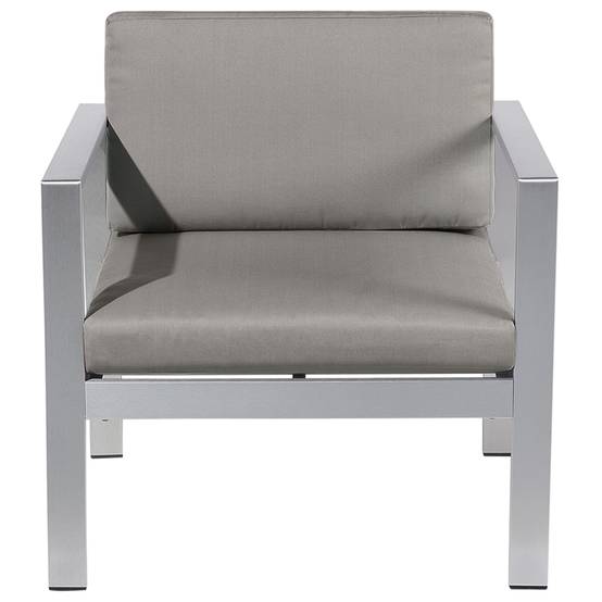 Beliani - Fauteuil Aluminium Gris foncé SALERNO - Beliani - Image 3