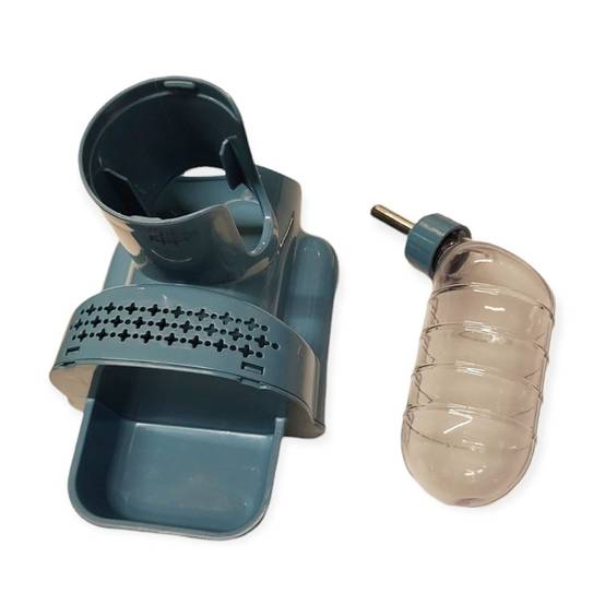 Gourde et gamelle pour rongeurs avec cachette - Image 5