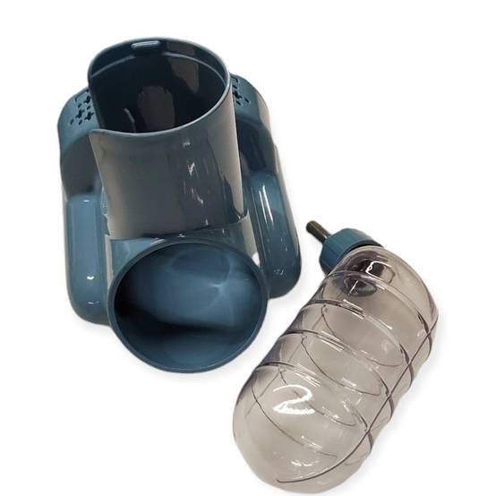 Gourde et gamelle pour rongeurs avec cachette - Image 4