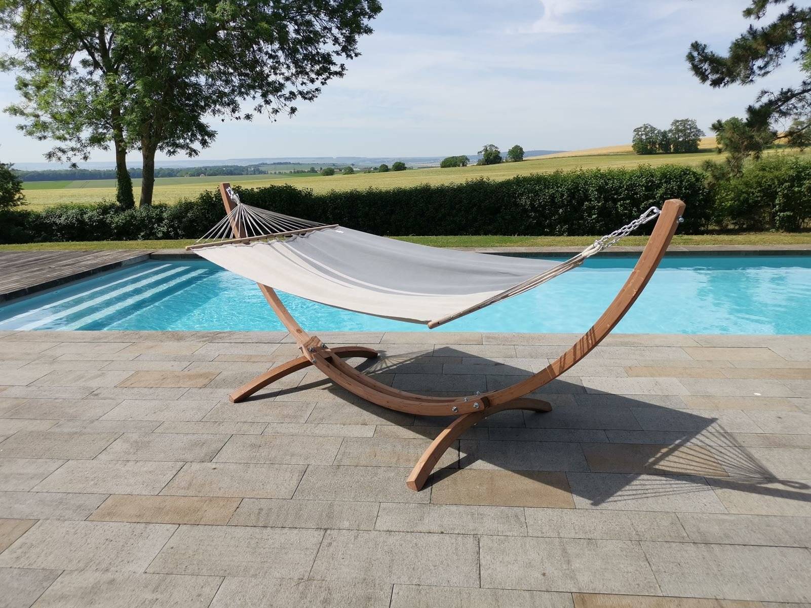 Jobek - Set Bois ESKAPADE 323x125x128 cm Anthracite Taupe certifié FSC Mix JOBEK - Imagen 2