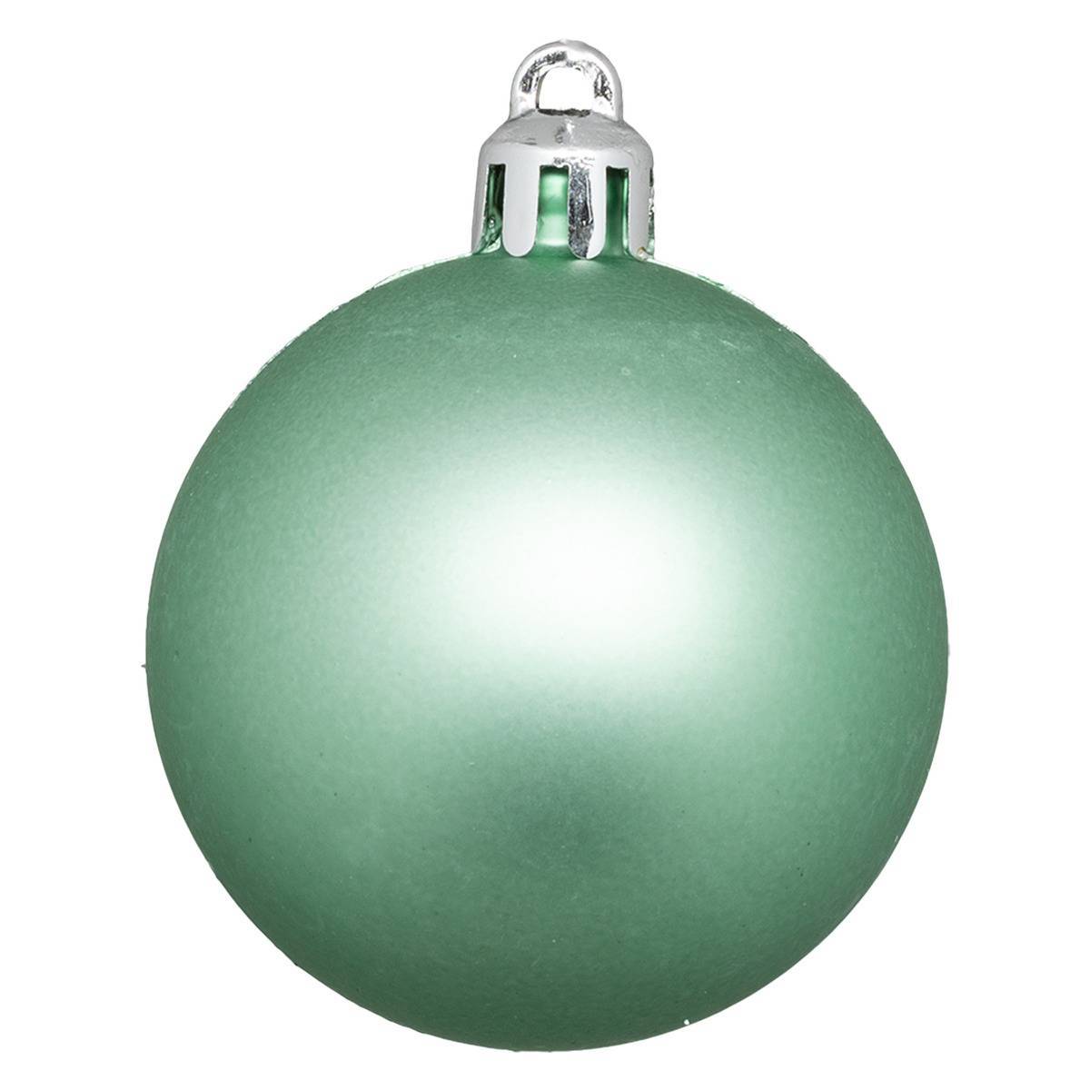 Fééric Lights & Christmas - Boule de Noël plastique 50mm x5 vert amande - Atmosphera Créateur d'intérieur - Imagen 2