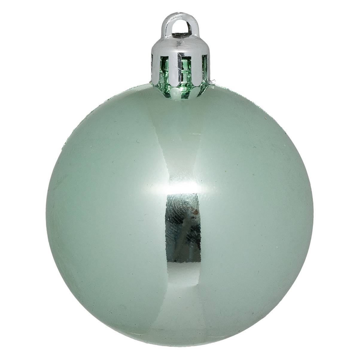 Fééric Lights & Christmas - Boule de Noël plastique 50mm x5 vert amande - Atmosphera Créateur d'intérieur - Imagen 4