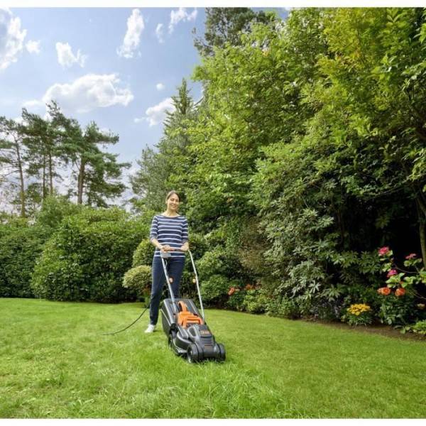 Tondeuse a Gazon électrique BLACK+DECKER BEMW351-QS - 1000W - 32cm de coupe - 3 hauteurs réglables - Image 3