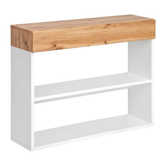 Étagère Murale 2 Niveaux & Tiroir "Easy" 100cm Blanc - Image 1