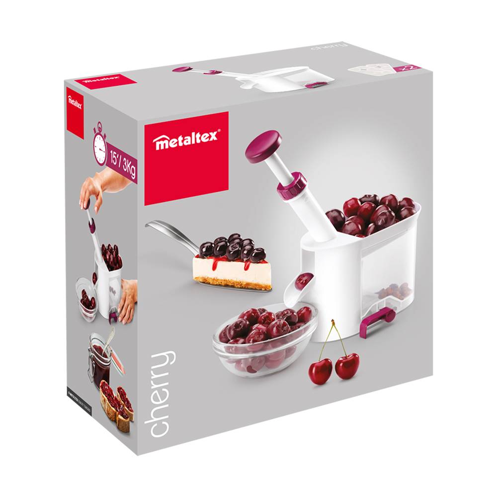 Dénoyauteur Cherry à cerises et à olives Blanc - Image 2