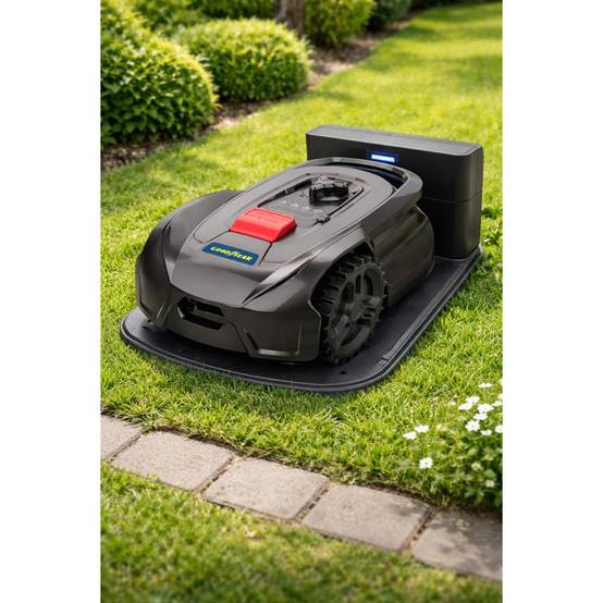 Robot Tondeuse Sans fil 500m2 Installation facile 3 lames Mulching Coupe Ø18cm 45% Retour à la base Autonome GOODYEAR - Image 6