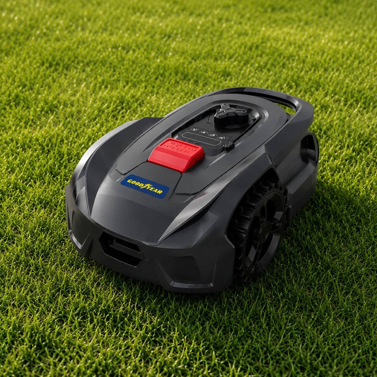 Robot Tondeuse Sans fil 500m2 Installation facile 3 lames Mulching Coupe Ø18cm 45% Retour à la base Autonome GOODYEAR - Image 7