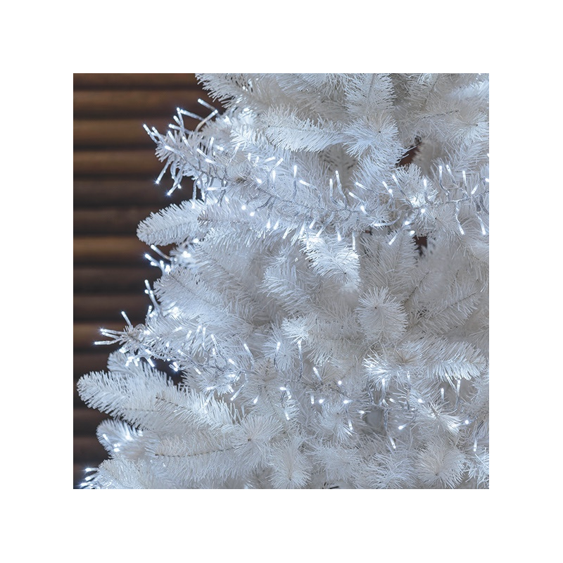 Lotti - Guirlande Boa 12cm 22M 2200 miniLed blanc froid 8 jeux câble transparent Lotti - Imagen 6