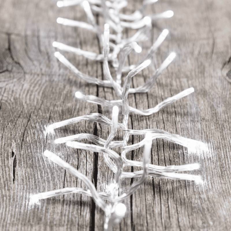Lotti - Guirlande Boa 12cm 22M 2200 miniLed blanc froid 8 jeux câble transparent Lotti - Imagen 3