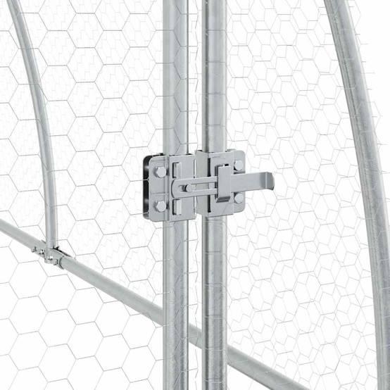 Vidaxl - Cage pour poules argenté 300x105x120 cm acier galvanisé vidaXL 172553 - Image 5