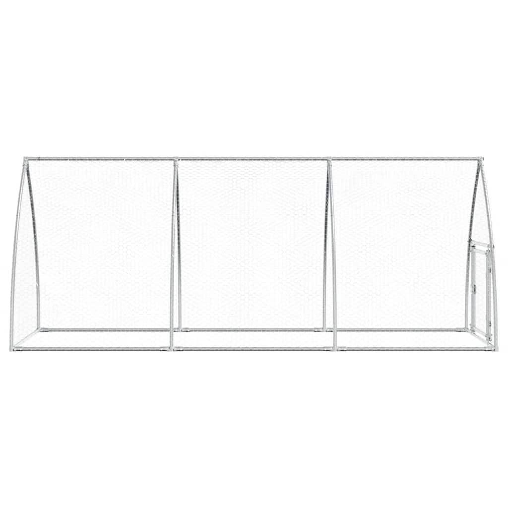 Vidaxl - Cage pour poules argenté 300x105x120 cm acier galvanisé vidaXL 172553 - Image 7
