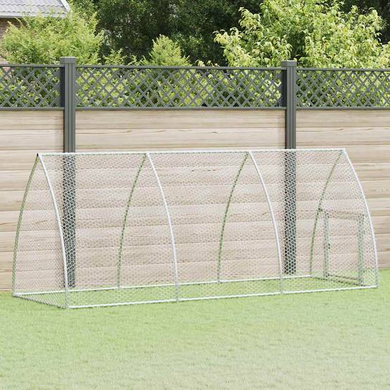 Vidaxl - Cage pour poules argenté 300x105x120 cm acier galvanisé vidaXL 172553 - Image 1