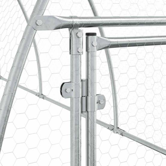 Vidaxl - Cage pour poules argenté 300x105x120 cm acier galvanisé vidaXL 172553 - Image 6