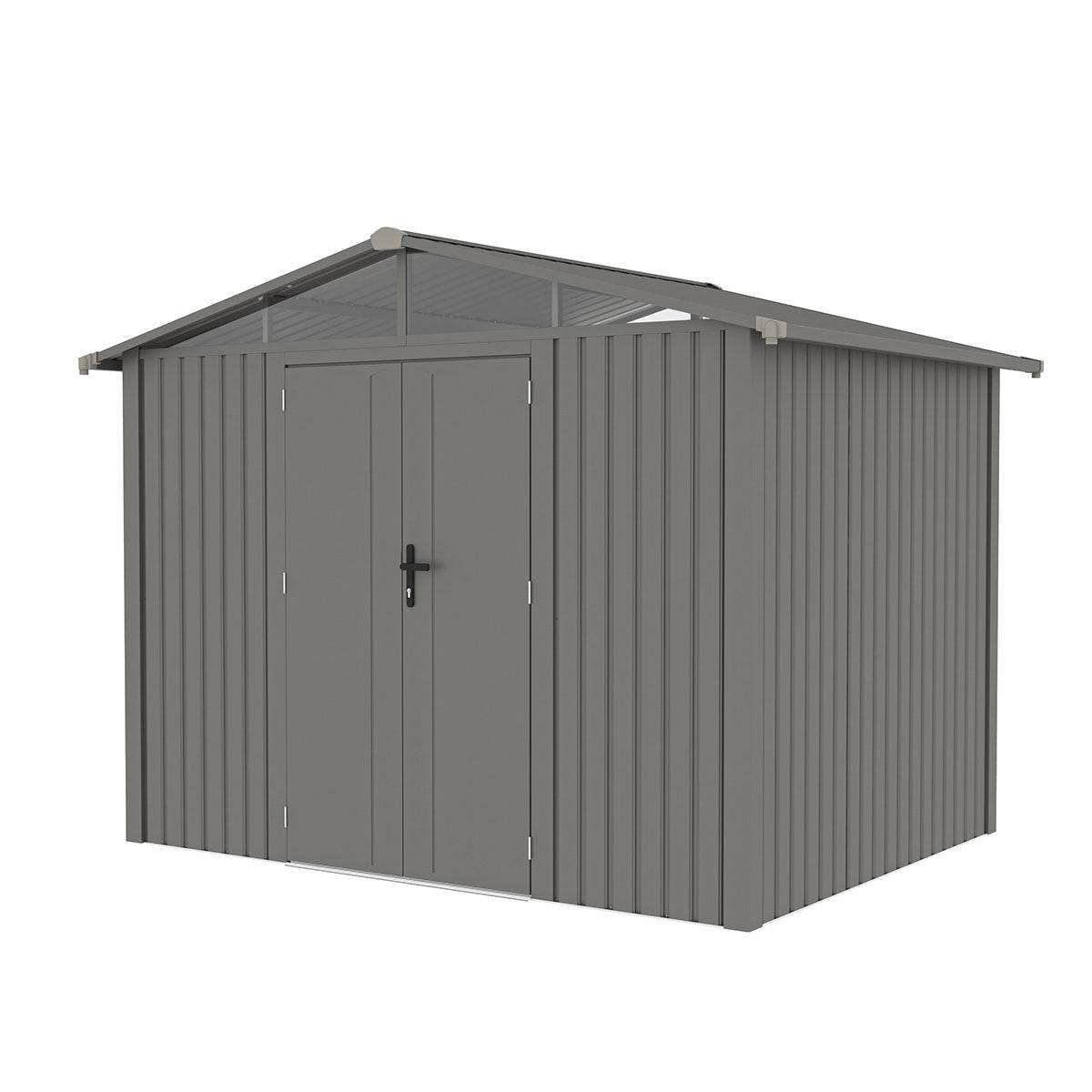 Trigano Jardin - Abri de jardin métal taupe 5.71 m² + kit d'ancrage - Image 6