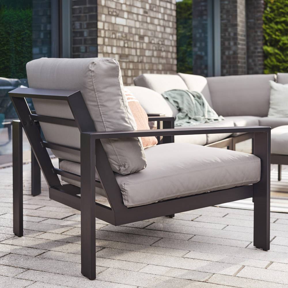 Salon de jardin aluminium HOME DELUXE RIO M - anthracite - Image 4