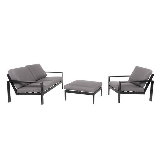 Salon de jardin aluminium HOME DELUXE RIO M - anthracite - Image 1