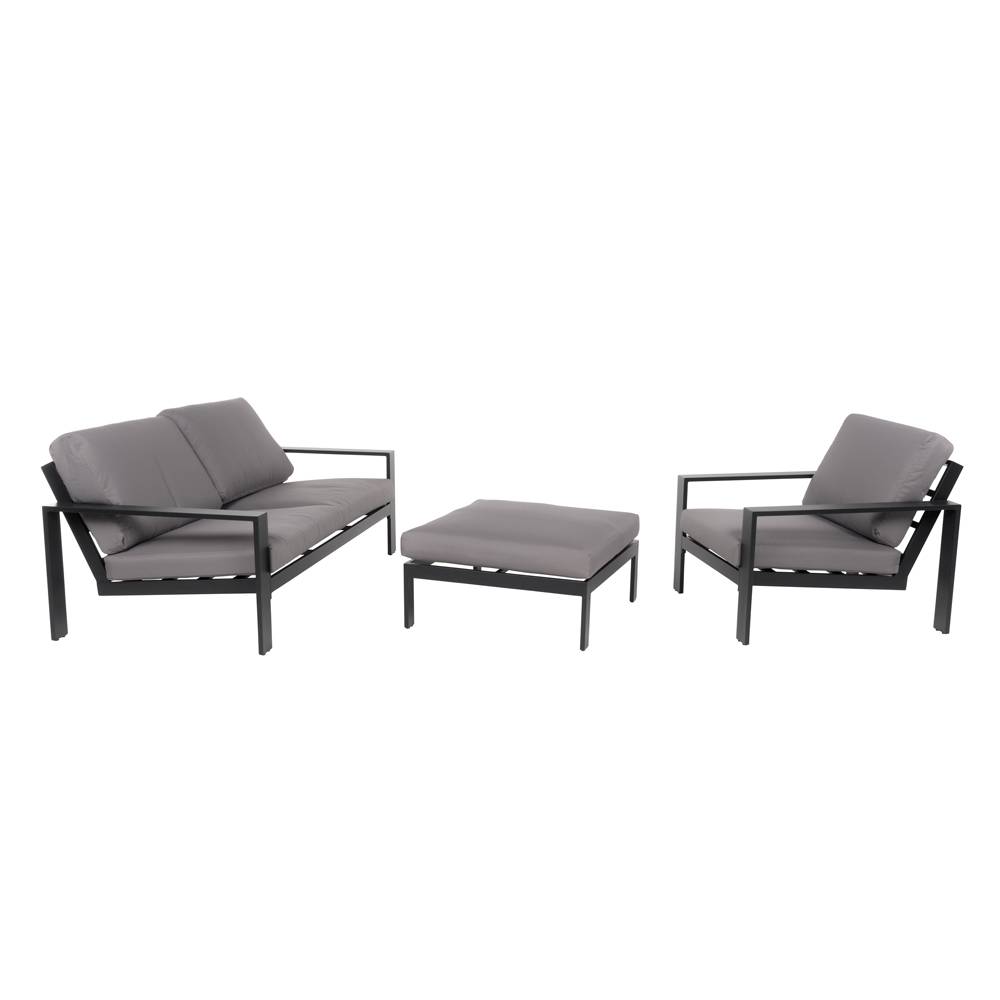 Salon de jardin aluminium HOME DELUXE RIO M - anthracite - Image 1