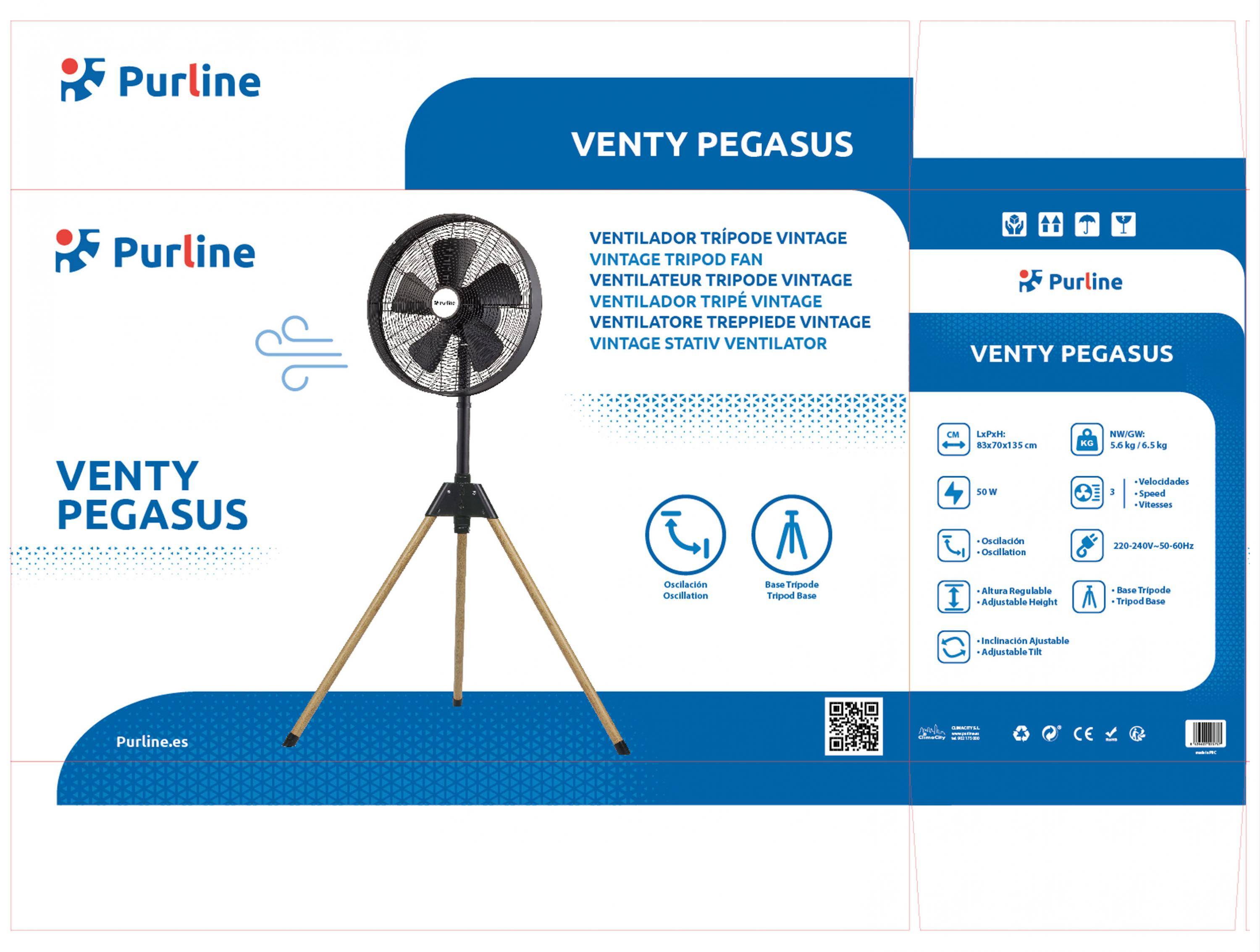 Purline - Ventilateur sur trépied vintage exclusif - Purline - Image 4