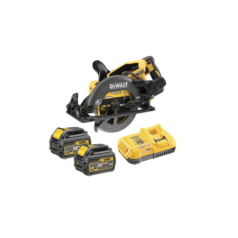 Dewalt - Scie circulaire construction XR 54V 2Ah DEWALT - DCS577T2 - Imagen 1