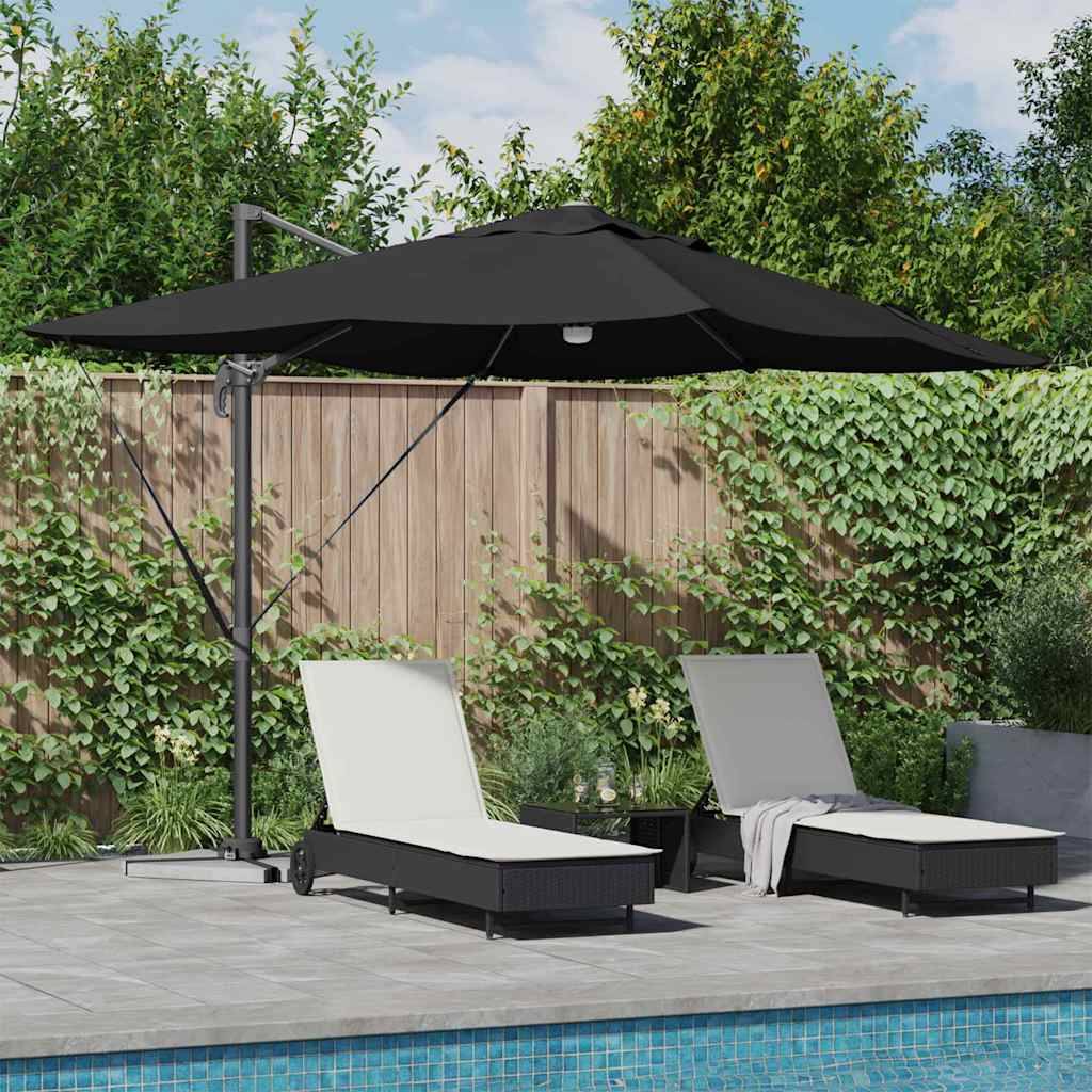Maison Chic - Parasol de jardin | Parasol d'extérieur | Parasol Noir 351 x 250 x 253 cm Polyester et Aluminium Maison Chic - Image 2