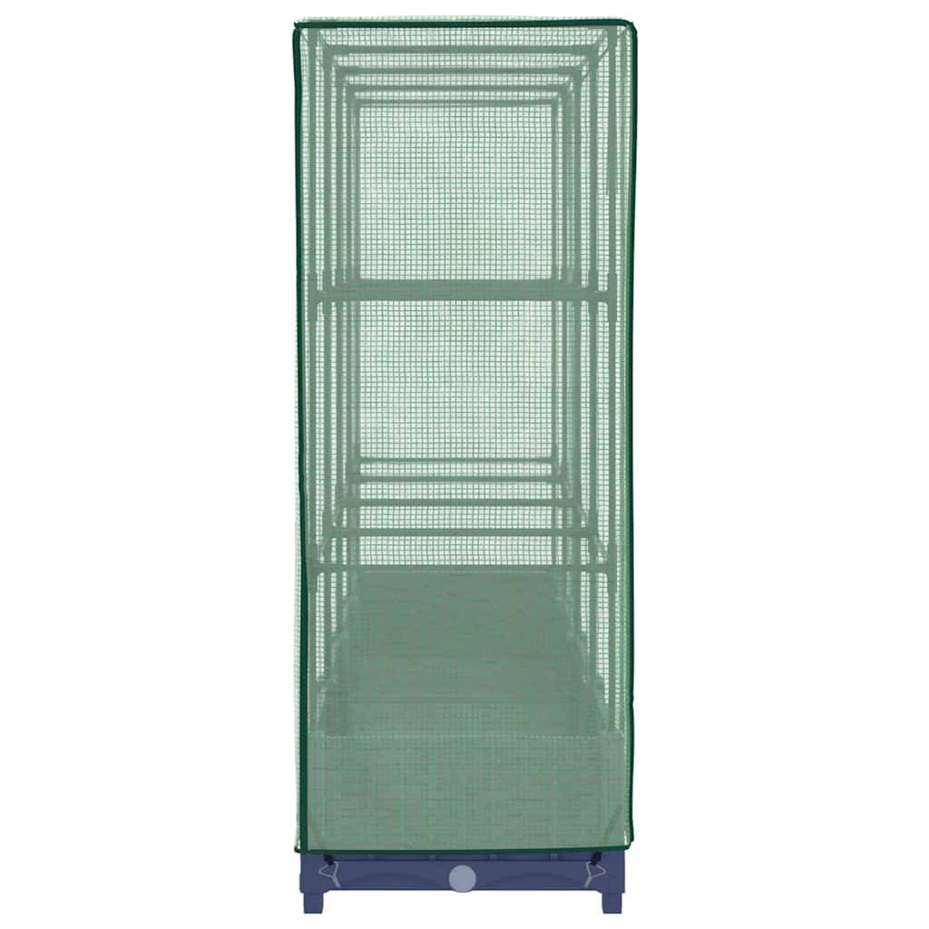 ComfortXL - Carré potager surélevé avec serre aspect rotin pour balcon jardin Gris 160x40cm – ComfortXL Outdoor Living - Image 5