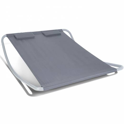 Lit bain de soleil 180 CM avec toile grise - Image 1