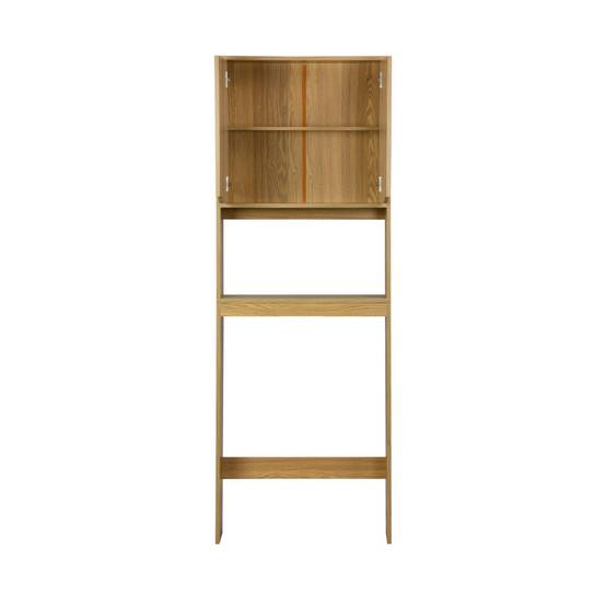 sweeek - Etagère / meuble WC vintage décor bois frêne 64 x 20 x H 180 cm - Nepal | sweeek - Image 3