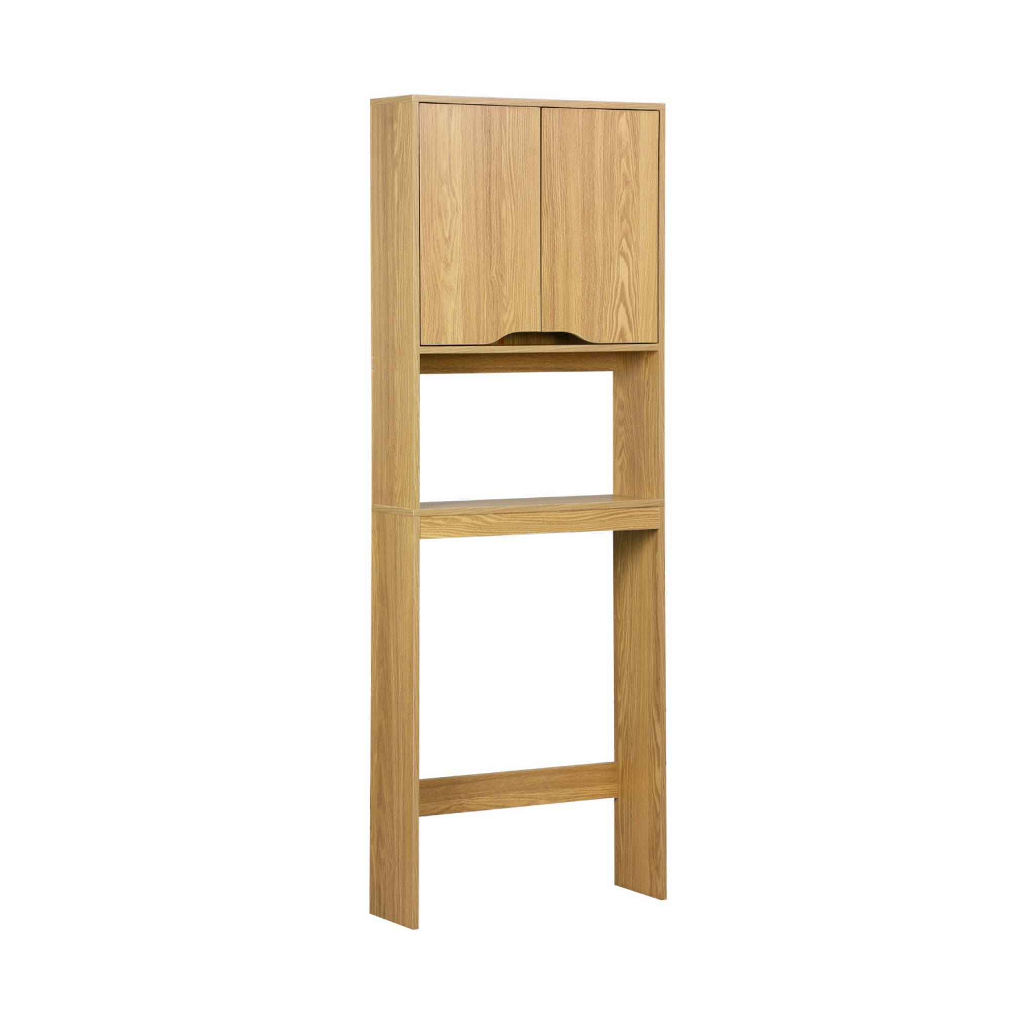 sweeek - Etagère / meuble WC vintage décor bois frêne 64 x 20 x H 180 cm - Nepal | sweeek - Image 2