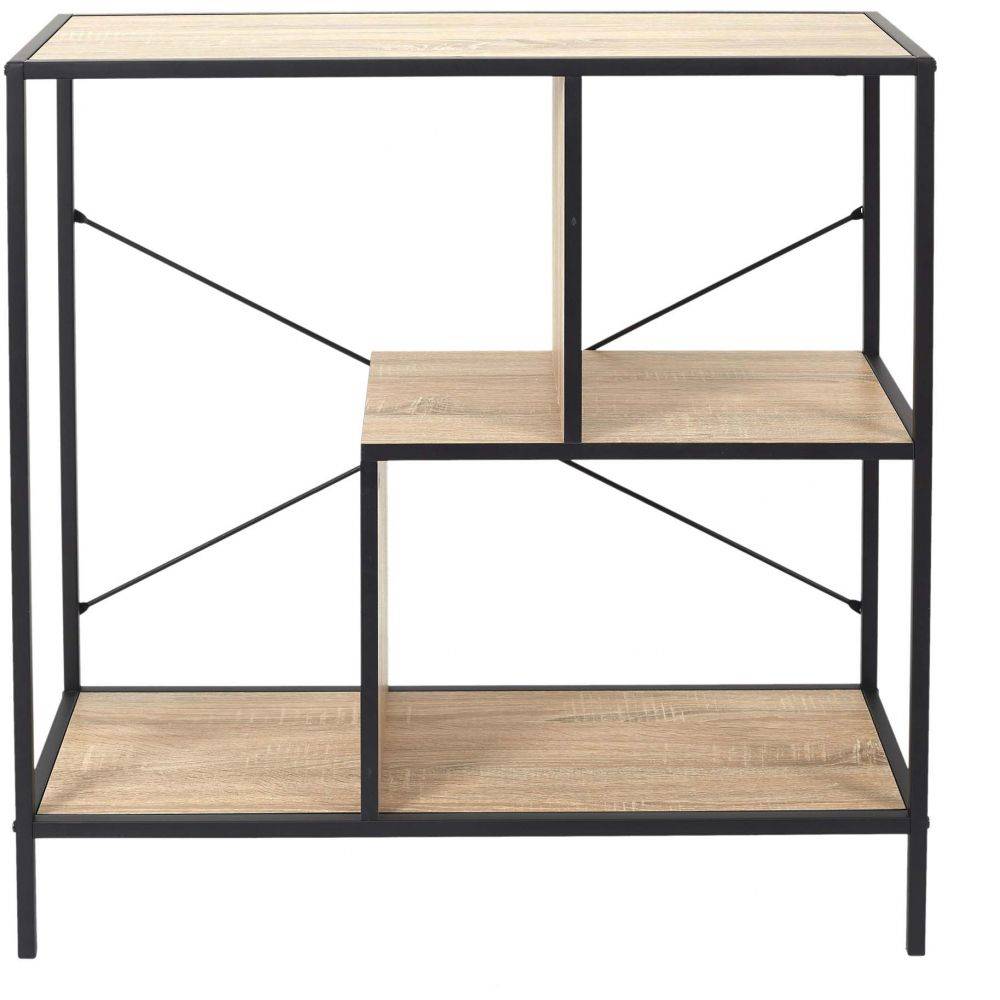The Home Deco Factory - Etagère en bois et métal Edison 80 x 30 x 79.5 cm - Image 4