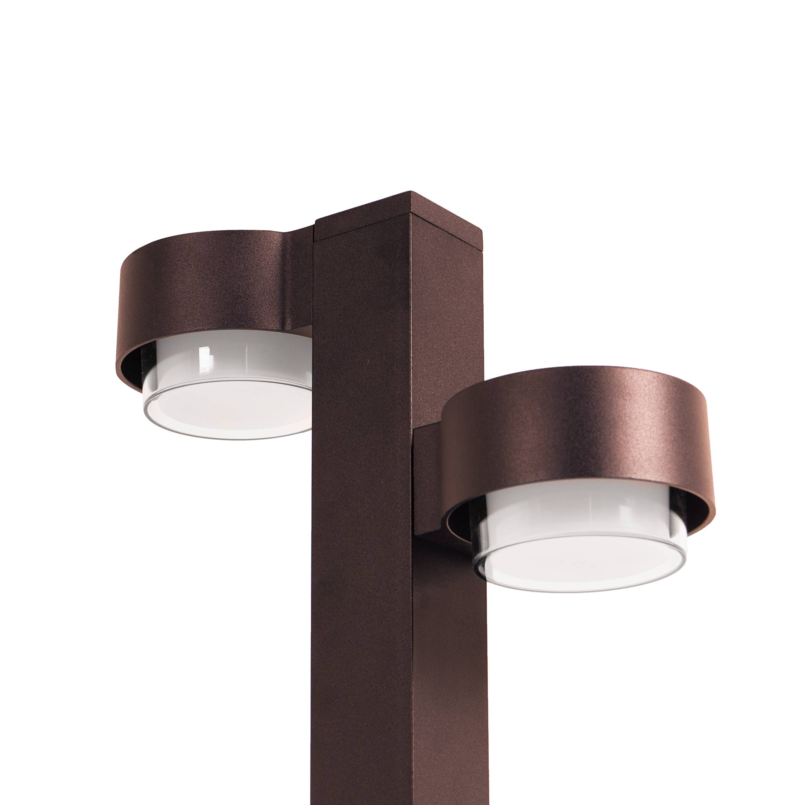 Beliani - Borne Lumineuse Aluminium Marron TORDERA - 24x10x60- Beliani - Image 6