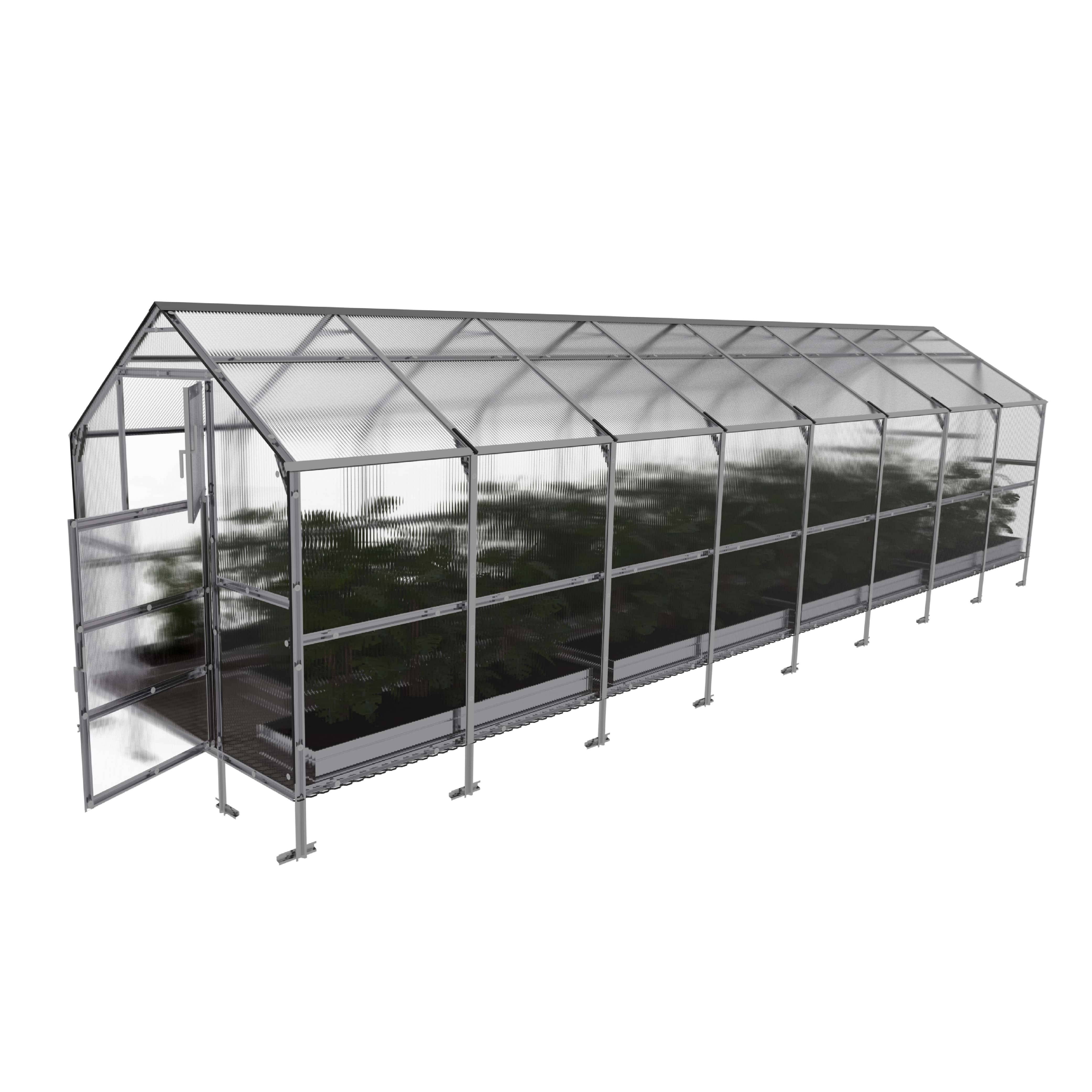 KLASIKA GREENHOUSES - Serre KLASIKA BERNARD 2,35 x 8 m (18,8 m²), 6 mm avec revêtement en polycarbonate - Image 4